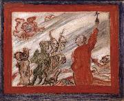 James Ensor Devils Tormenting a Monk oil on canvas